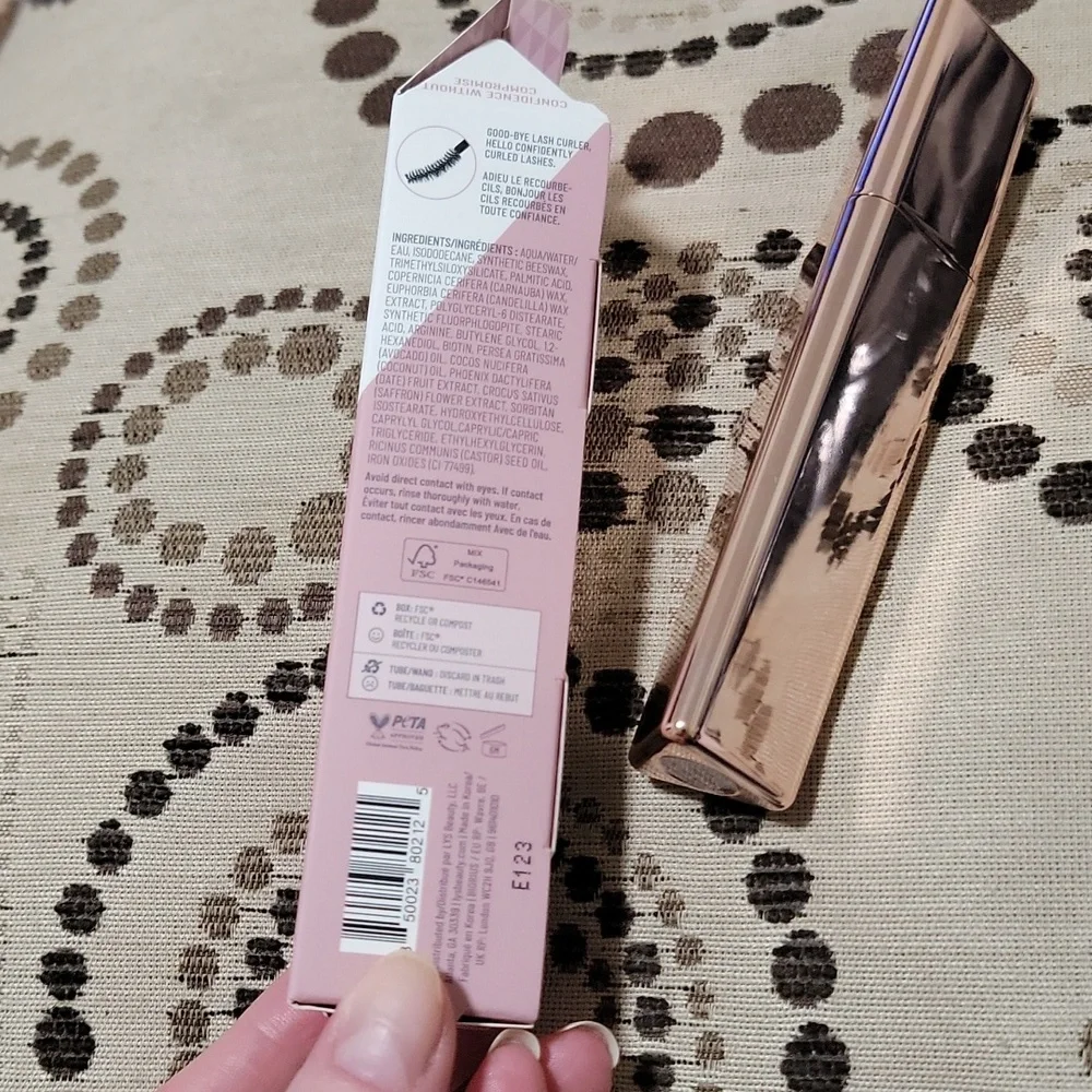 LYS Beauty Lash Confidence Curl + Length + Volume Black Mascara in Influ…